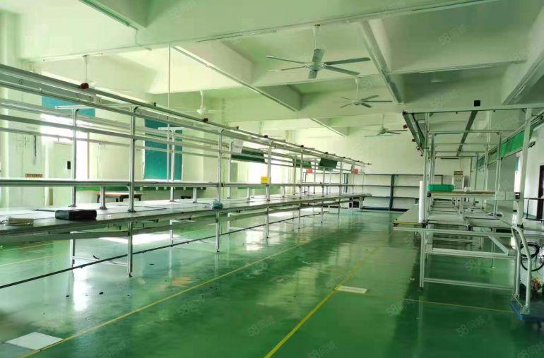 龙岗同乐工业区新出楼上600平现成装修办公室厂房低价出租
