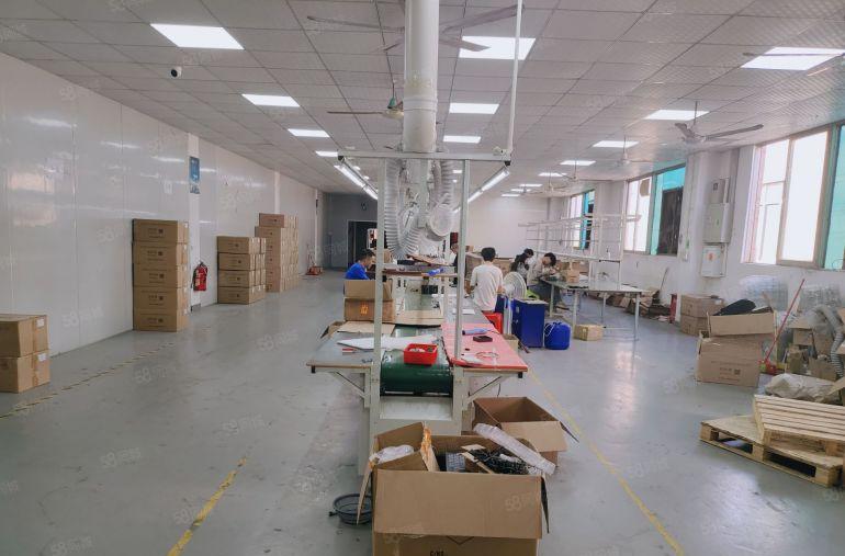 原房东直租龙岗新生楼上1300平带精装修厂房出租3百平起分租