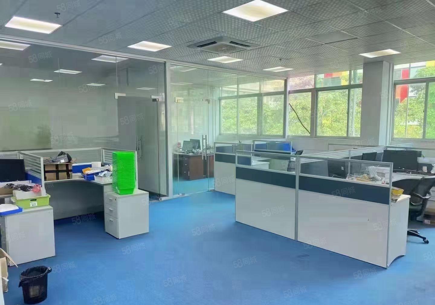 300平起租石岩水田工业园区楼上2000平精装修厂房仓库出租