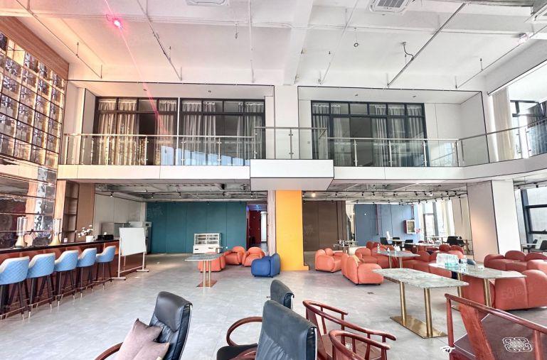 布吉产业园一楼880平精装会所研发办公楼室带天台直播厂房出租