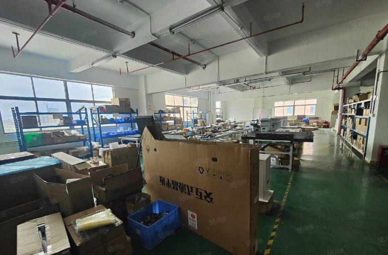 光明龙大高速出口新出楼上精装厂房800平，拎包入住