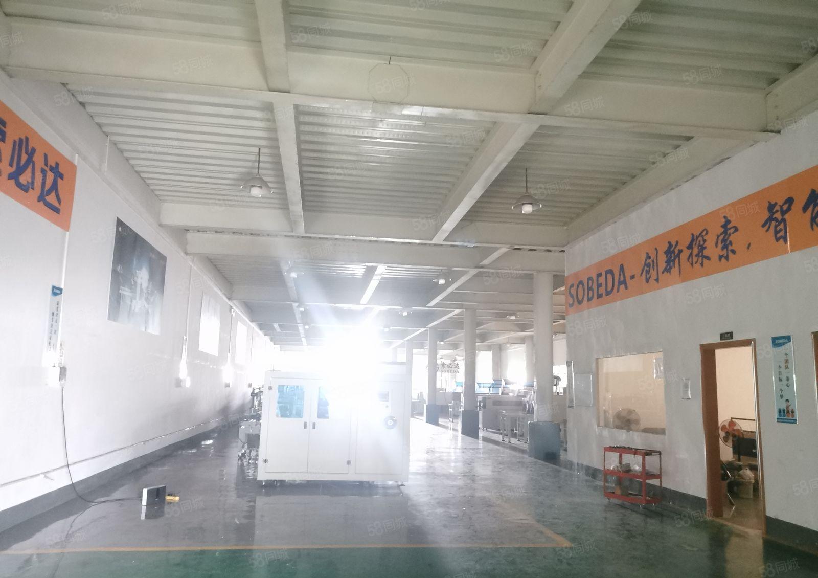 公明楼村原房东一楼标准厂房1600平出租无公摊带精装修办公室