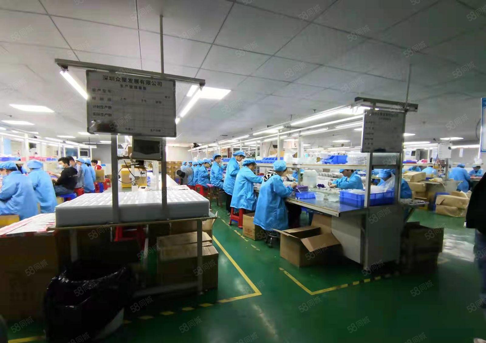 公明楼村聚宝工业园无尘车间厂房出租（700平精装，无转让费）