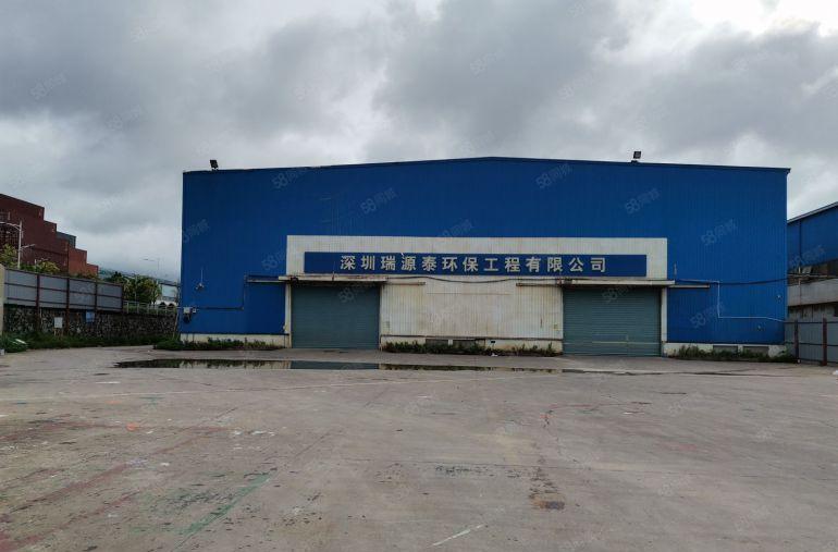 深圳市坪山区8000平方米红本钢结构厂房出租，层高12米