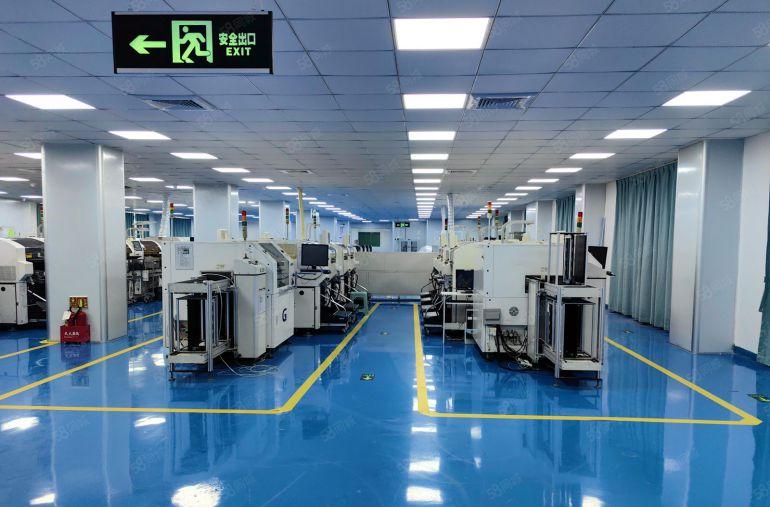 坪山大工业区原房东红本2楼1000平方精装修办公室厂房可分租