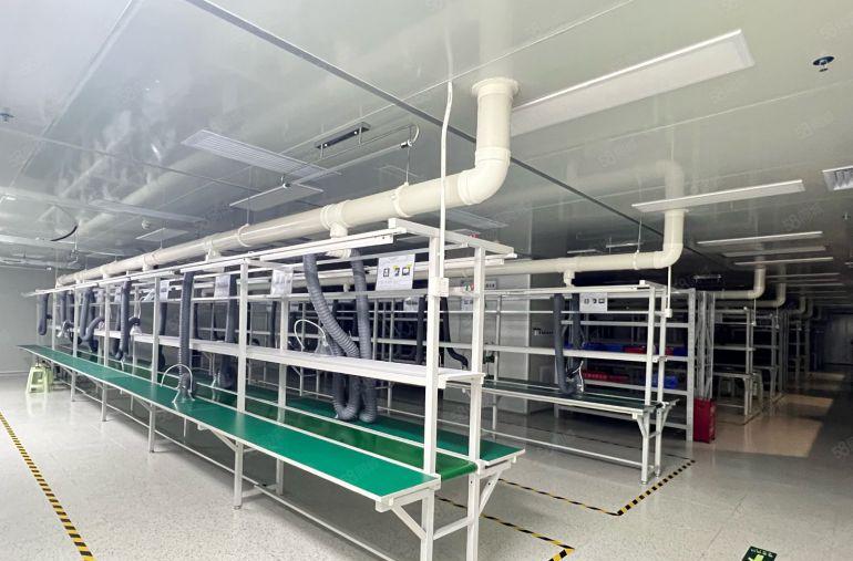 西丽白芒高速口3000平精装修电子无尘车间仓库厂房出租可分租