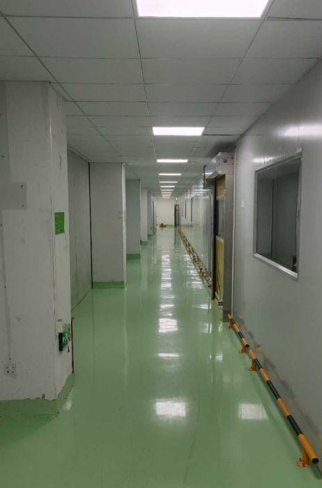 沙井独门独院2楼厂房出租 带全新6轴往复机喷油喷涂全新线体