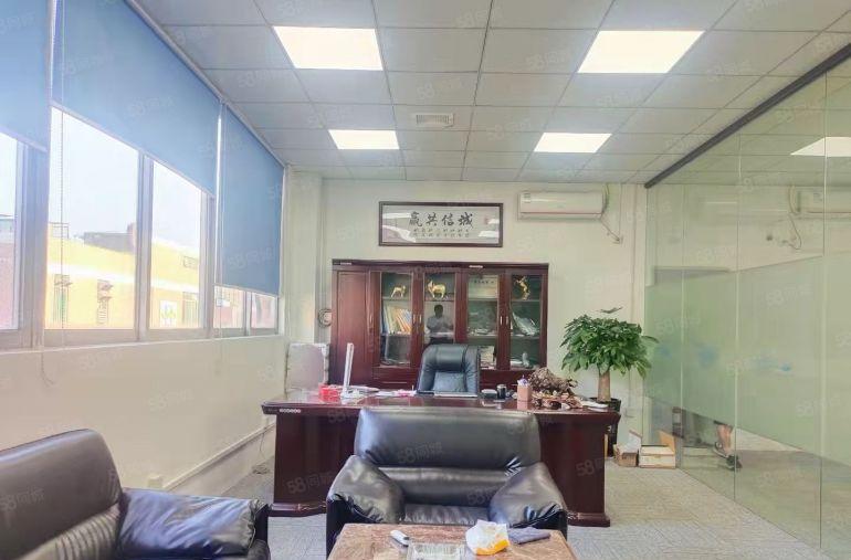 西乡鹤州，恒丰大型工业园楼上650平带现成装修厂房，拎包生产