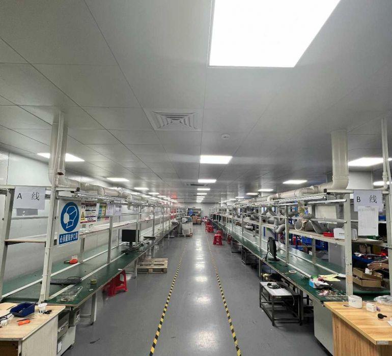 观澜精装厂房出租带流水线设备能仓储发货（可整可分）