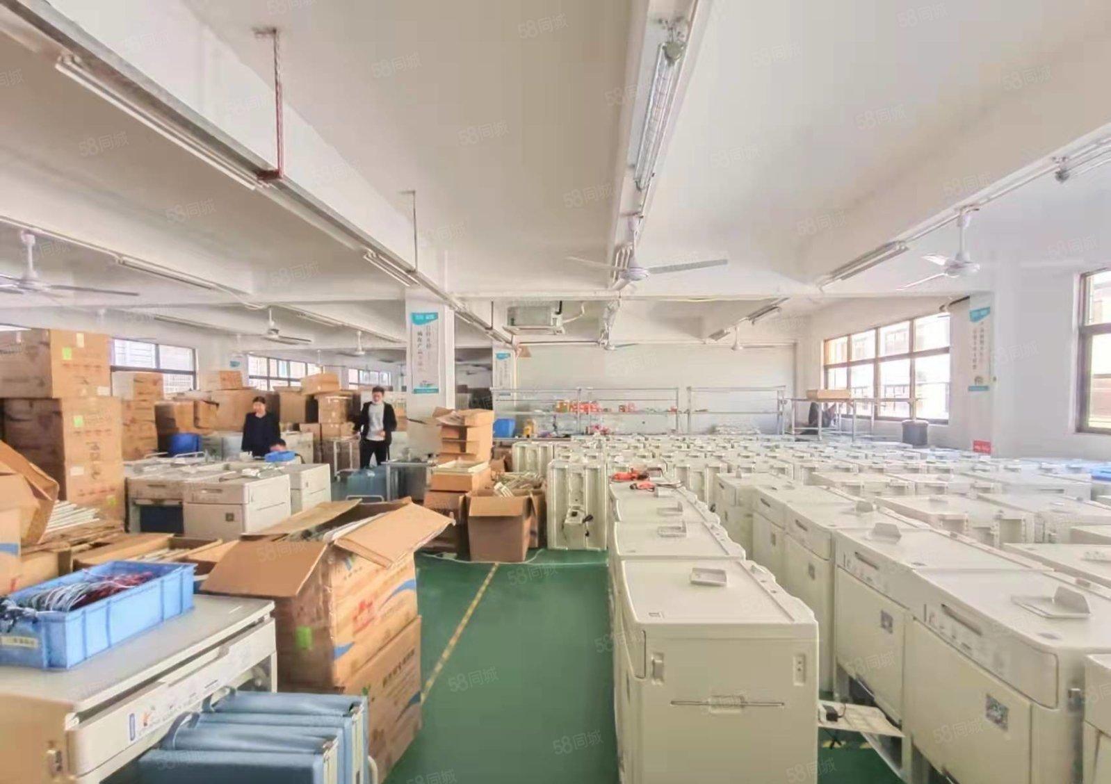 西乡鹤州富源工业城楼上1300平带装修厂房出租