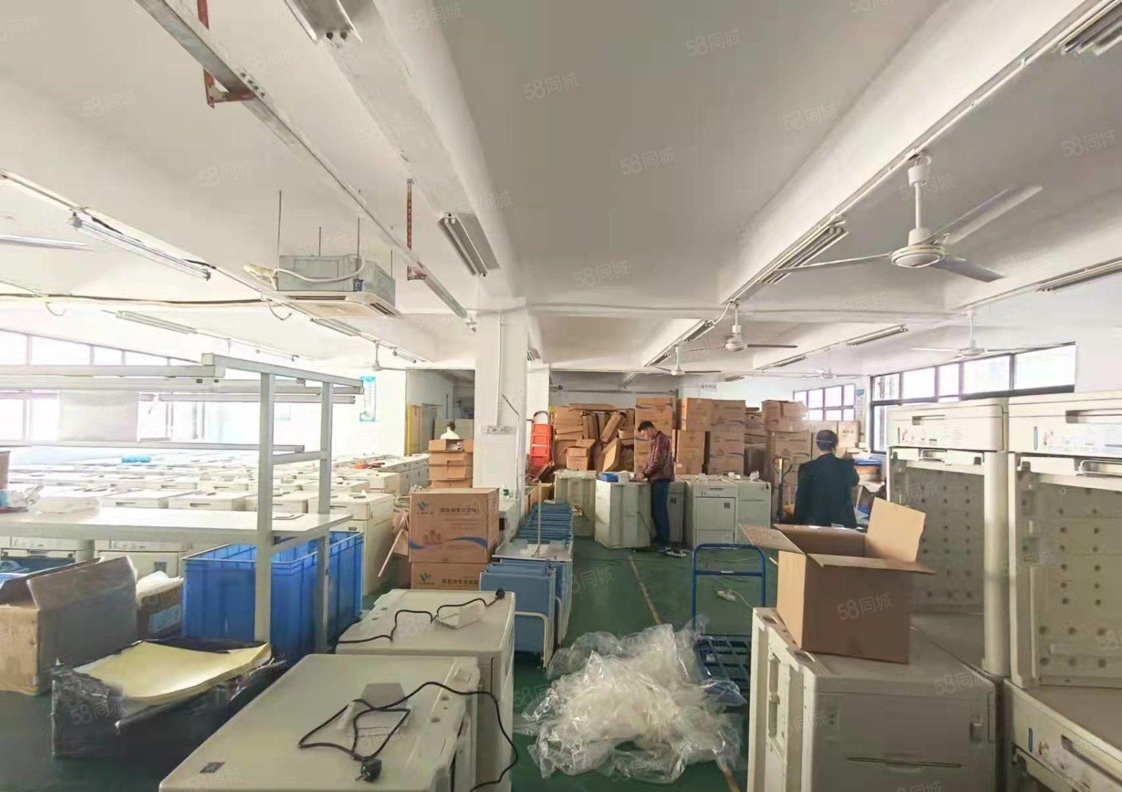 西乡鹤州富源工业城楼上1300平带装修厂房出租